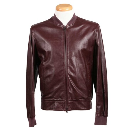 Jacopo Leather Jacket // Wine (S)