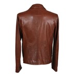 Andrea Leather Jacket // Cognac (S)