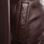 Jacopo Leather Jacket // Wine (S)