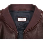 Jacopo Leather Jacket // Wine (S)