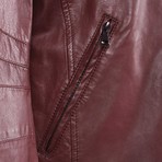 Michele Leather Jacket // Red (S)