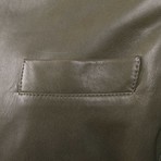 Pietro Leather Jacket // Olive (S)