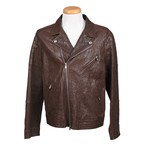Elia Leather Jacket // Brown (S)