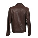 Elia Leather Jacket // Brown (S)