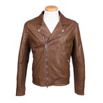 Samuel Leather Jacket // Tan (S)