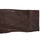 Elia Leather Jacket // Brown (S)