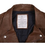Samuel Leather Jacket // Tan (S)