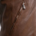 Samuel Leather Jacket // Tan (S)