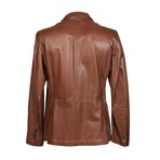 Salvatore Leather Jacket // Tan (S)