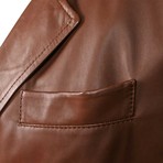 Salvatore Leather Jacket // Tan (S)