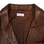 Salvatore Leather Jacket // Tan (S)