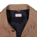 Federico Leather Jacket // Sand (M)