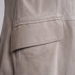 Stefano Leather Jacket // Taupe (S)