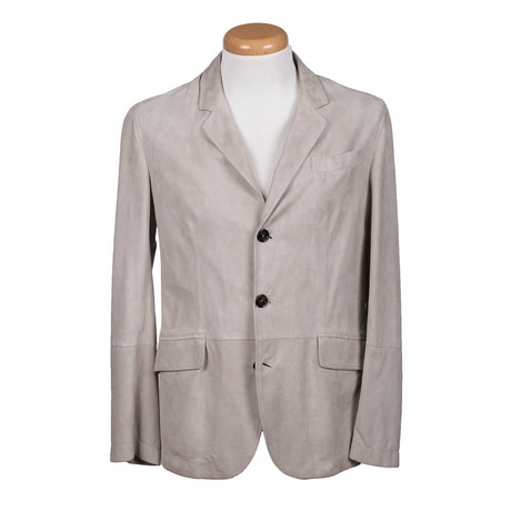 Stefano Leather Jacket // Taupe (S)