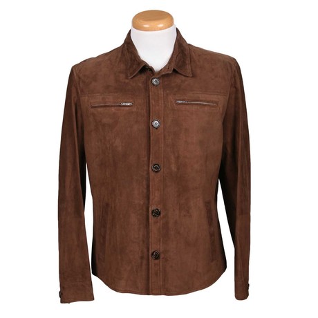 Raffaele Leather Jacket // Brown (XS)