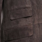 Alessio Leather Jacket // Dark Gray (S)
