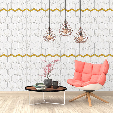 Marble Effect Tile // Wall Sticker