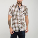 Pau Button-Up // Khaki + Light Brown (3XL)