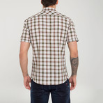 Pau Button-Up // Khaki + Light Brown (3XL)