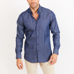 Button-Up Shirt // BL24 // Blue (XL)