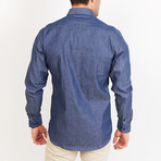 Button-Up Shirt // BL24 // Blue (L)