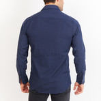 Button-Up Shirt // Dark Blue (S)