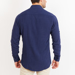 Button-Up Shirt // BL44 // Navy (XL)