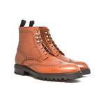 John II French Pebble Grain Calfskin // Cognac (UK: 9)