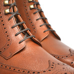 John II French Pebble Grain Calfskin // Cognac (UK: 9)