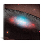 A Supermassive Black Hole At The Center Of A Galaxy // Stocktrek Images (18"W x 18"H x 0.75"D)