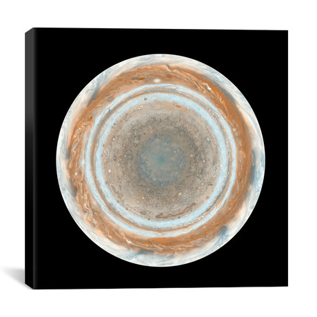 Color Map Of Jupiter II // Stocktrek Images (18"W x 18"H x 0.75"D)