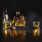 Skull Whiskey Decanter Set