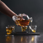 Skull Whiskey Decanter Set