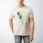 Violet Delight T-Shirt // Beige (S)