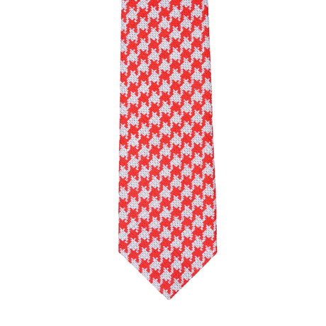 E. Formicola // Patterned Tie // Gray + Red