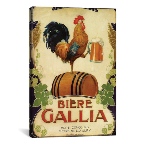 Bière Gallia (18"W x 26"H x 0.75"D)