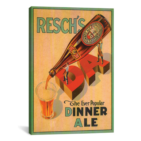 Resch's Dinner Ale // Vintage Apple Collection (26"W x 18"H x 0.75"D)