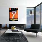 Sandeman's Port // Vintage Apple Collection (26"W x 18"H x 0.75"D)