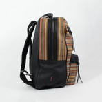Aliosha Woven Leather Backpack