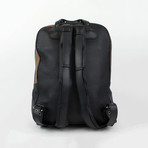 Aliosha Woven Leather Backpack