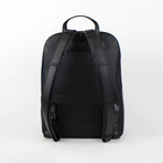 Aliosha Calf + Neoprene Backpack // Black + Blue