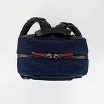 Aliosha Calf + Neoprene Backpack // Black + Blue