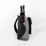 Syd Wool Backpack // Grey Plaid