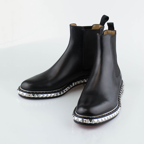 Leather Orion Flat Calf Brosse Boot // Black (US: 6)