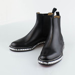 Leather Orion Flat Calf Brosse Boot // Black (US: 6)