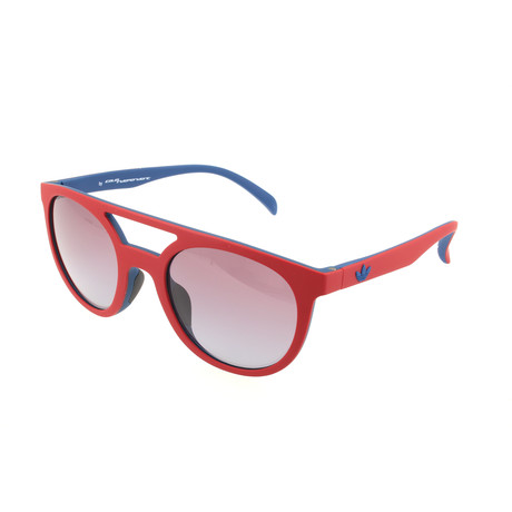 Unisex Justus Sunglasss // Red + Dark Blue