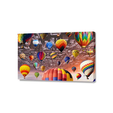 Balloon Invasion (24"W x 16"H x 1.5"D)