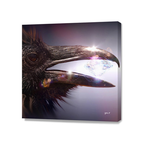 Diamond Raven (16"W x 16"H x 1.5"D)