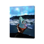 Penguins On A Piece of Ice (16"W x 20"H x 1.5"D)