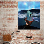 Penguins On A Piece of Ice (16"W x 20"H x 1.5"D)